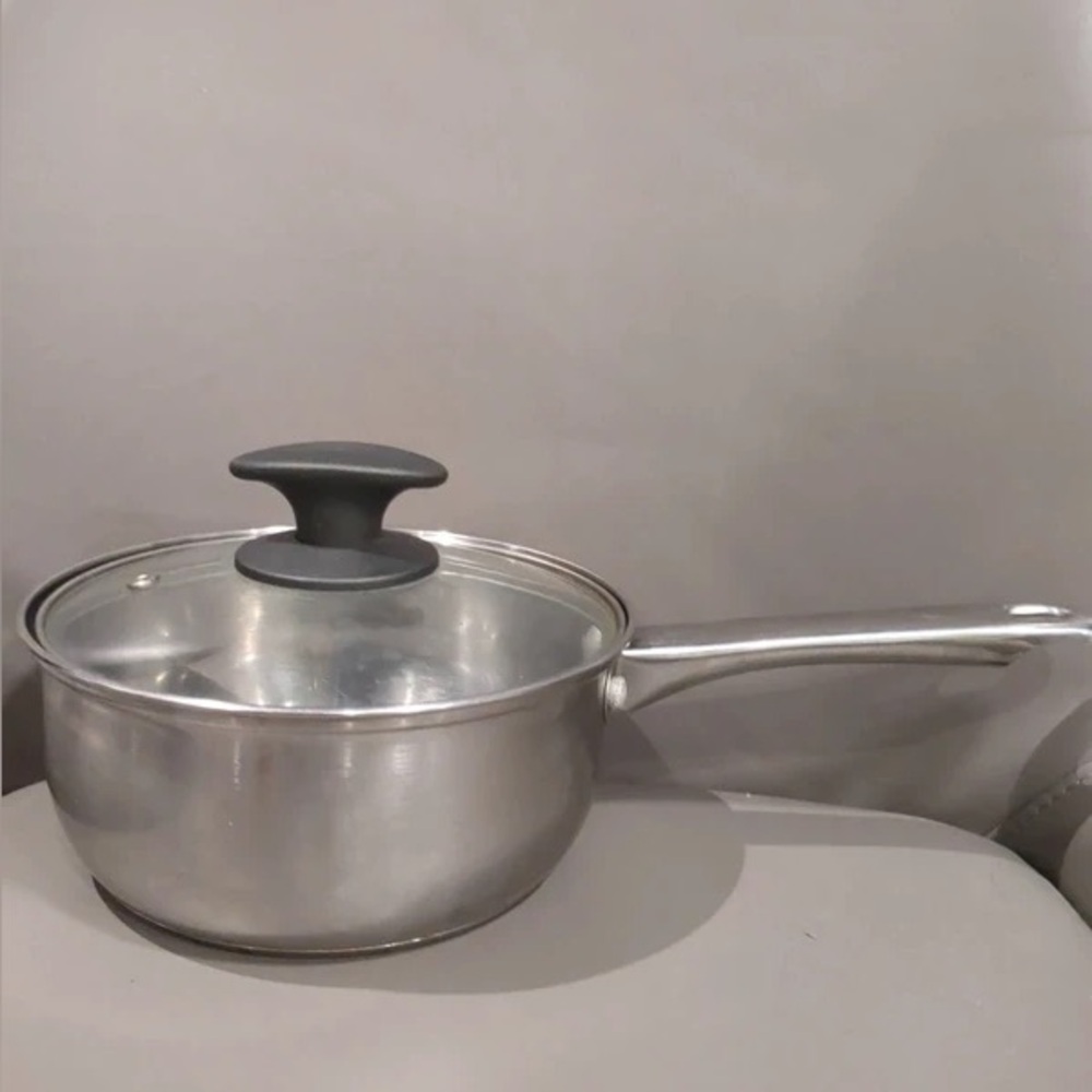 Marks & Spencer Silver Saucepan with Black Handle
